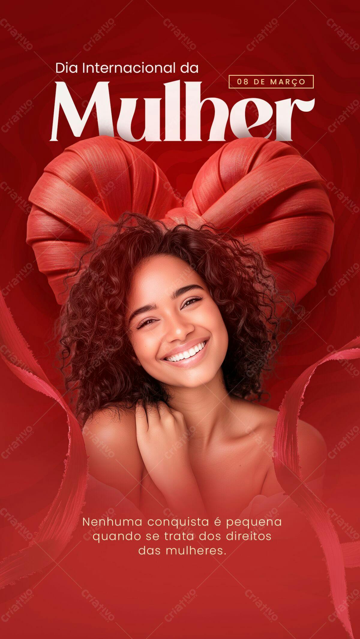 Flyer Dia Internacional da Mulher PSD Editável