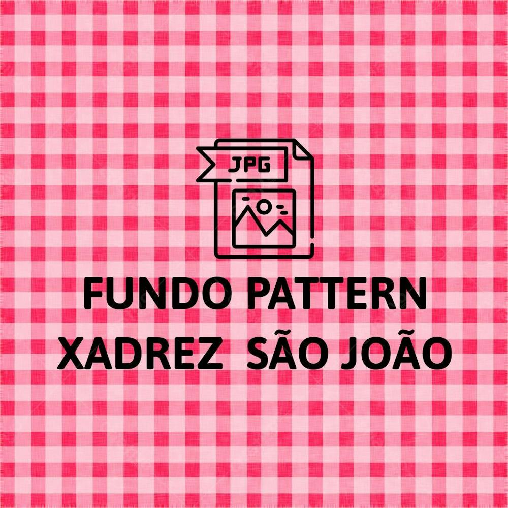 Fundo Pattern Xadrez Nas Cores Vermelho Em Jpg São João