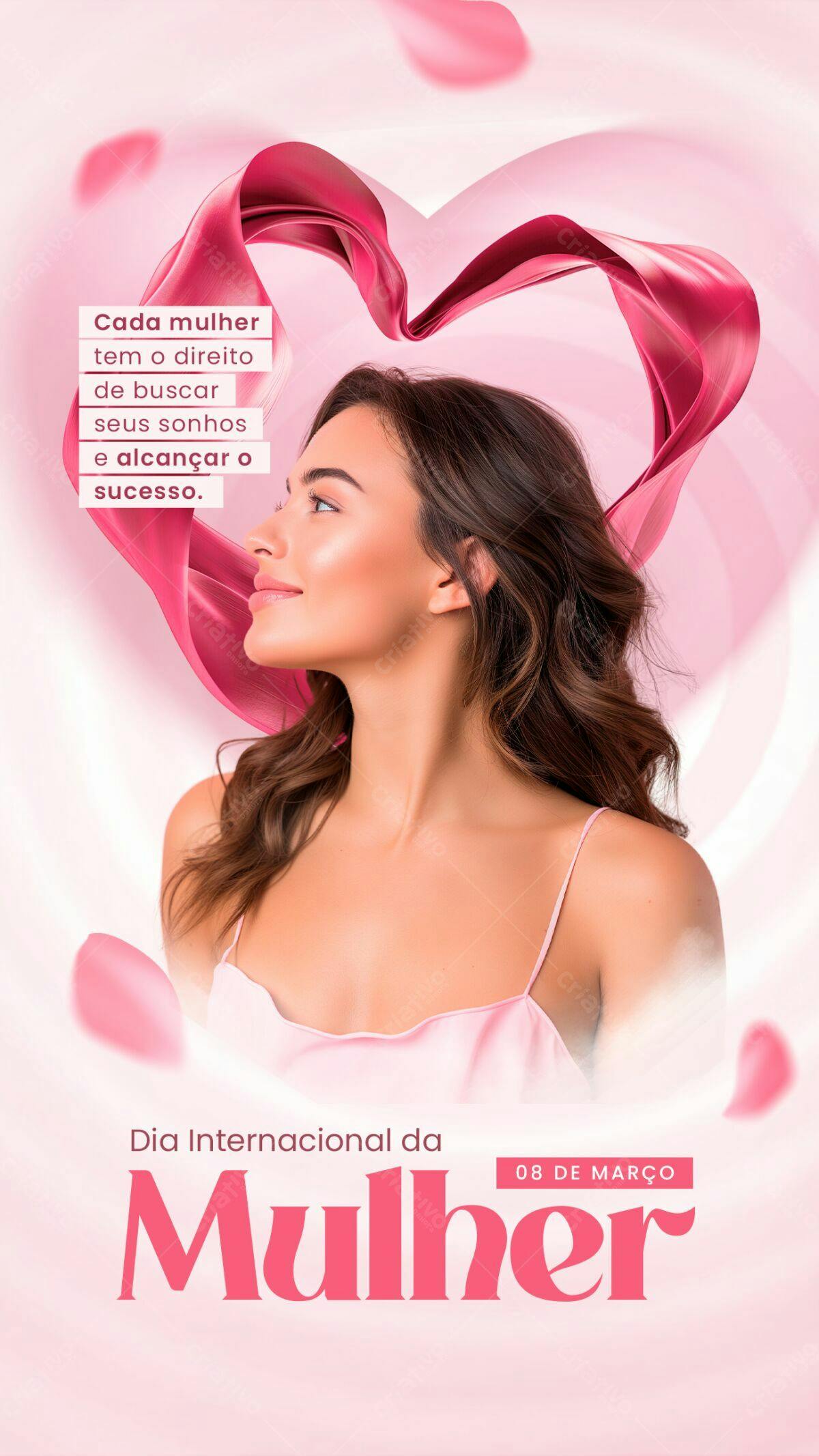 Flyer Dia Internacional da Mulher PSD Editável
