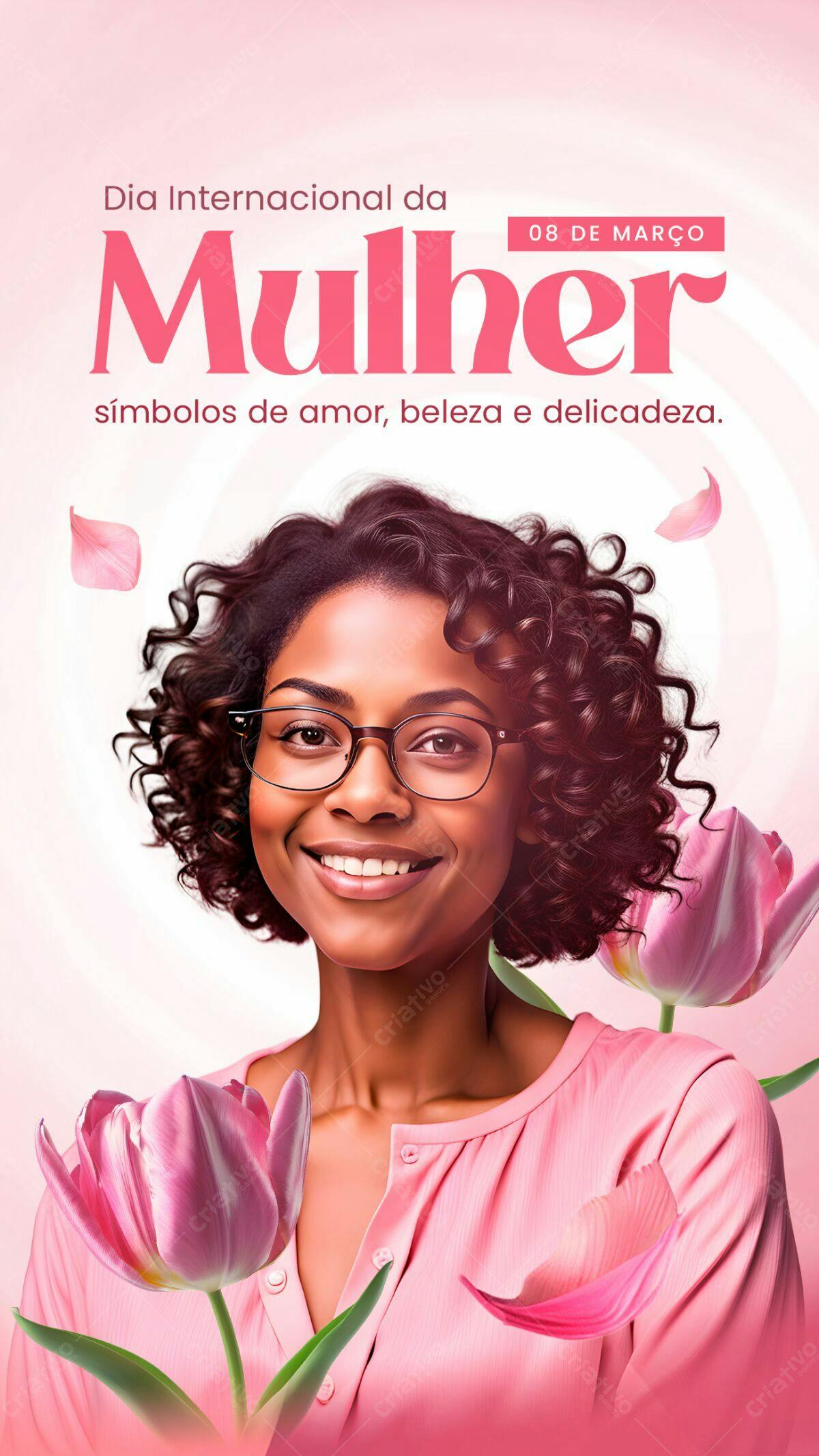 Flyer Dia Internacional da Mulher PSD Editável