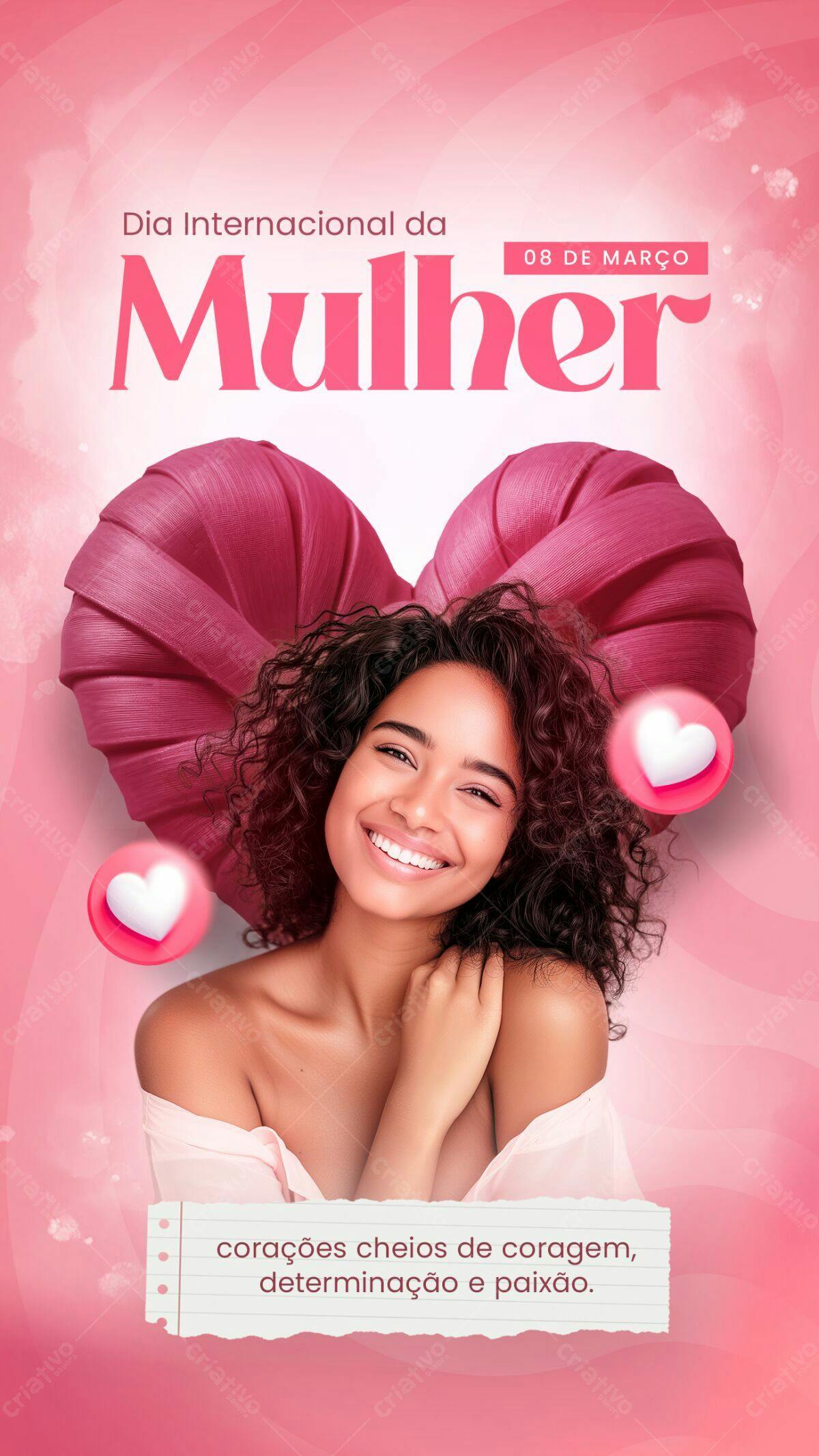 Flyer Dia Internacional da Mulher PSD Editável