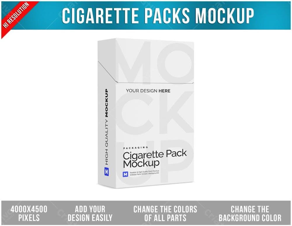 Maço De Cigarro Mockup