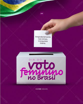 Social media dia do voto feminino no brasil conquista diária