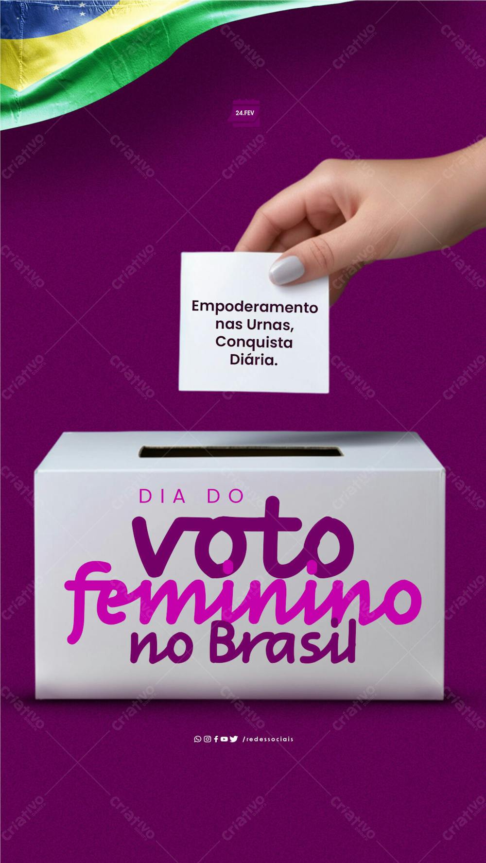 Story   Dia Do Voto Feminino No Brasil   Conquista Diária