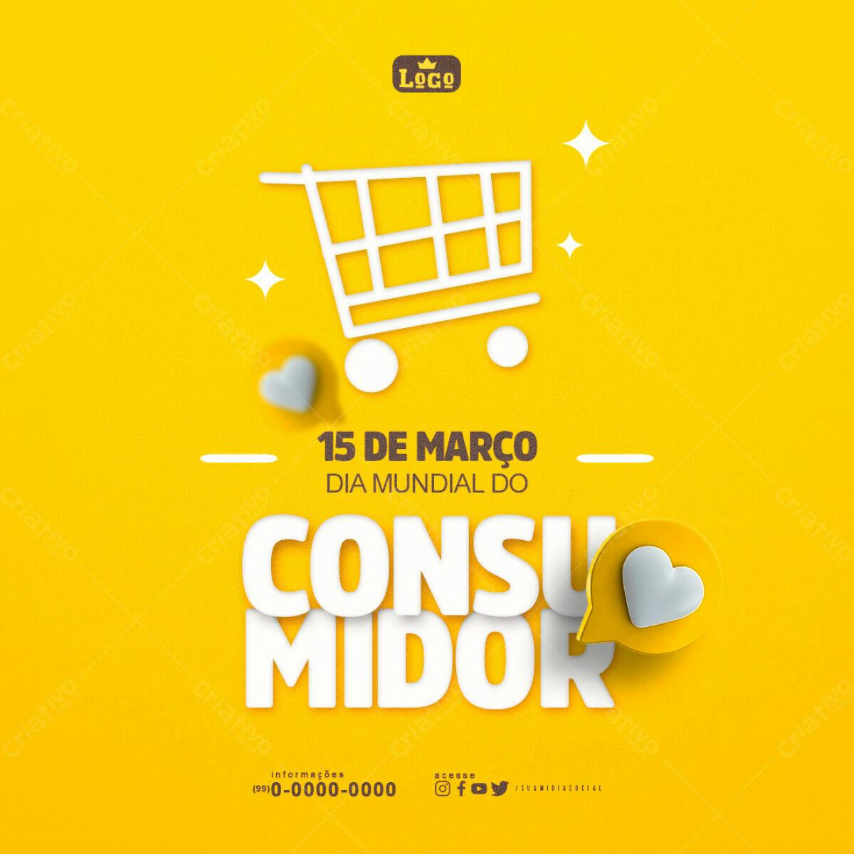 PSD para Dia Mundial do Consumidor Editável