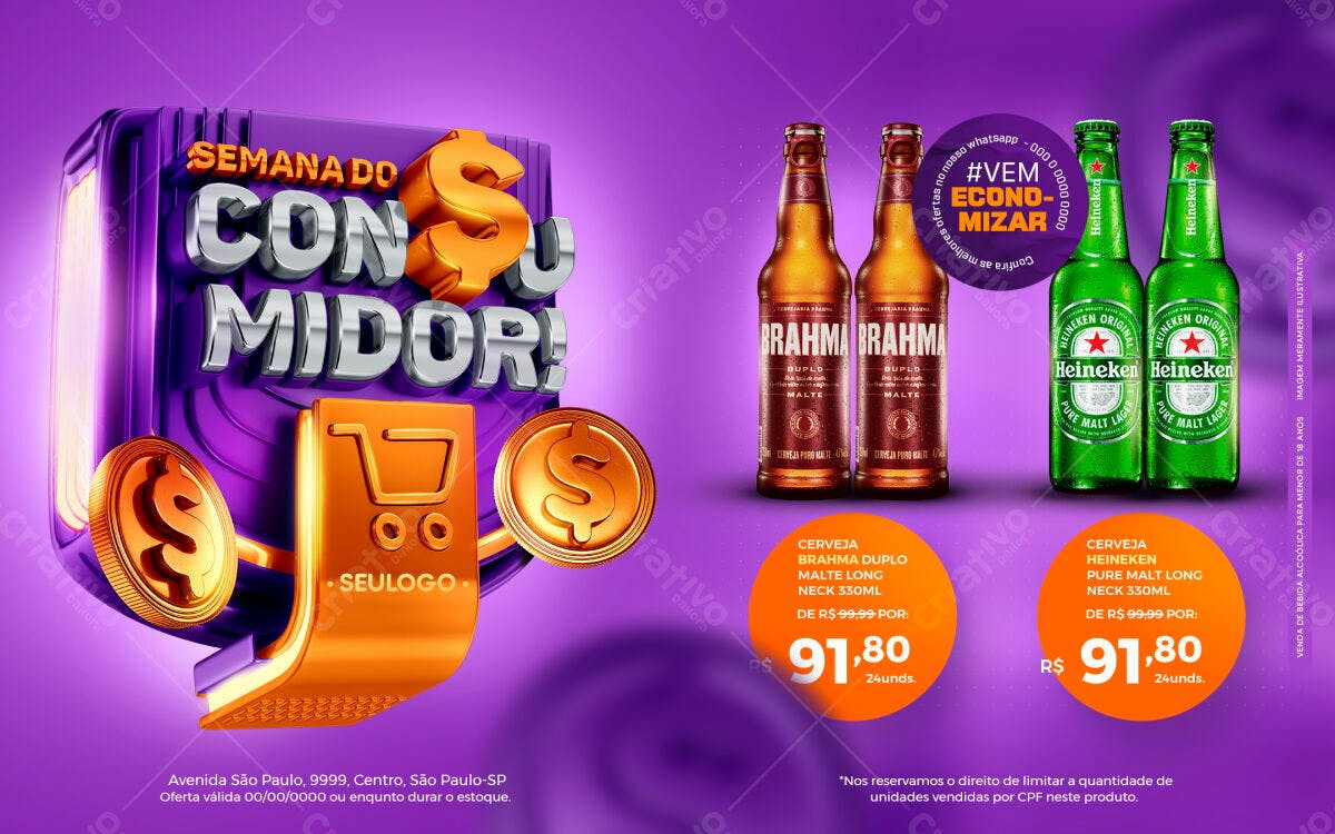 Flyer Semana do Consumidor PSD Editável