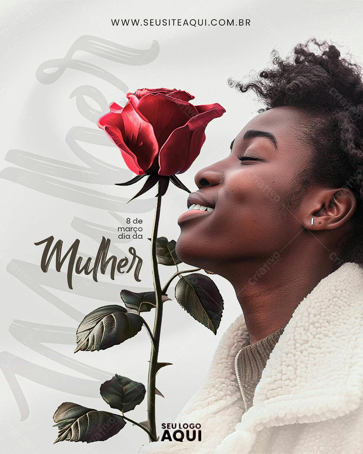 Flyer Dia Internacional da Mulher PSD Editável
