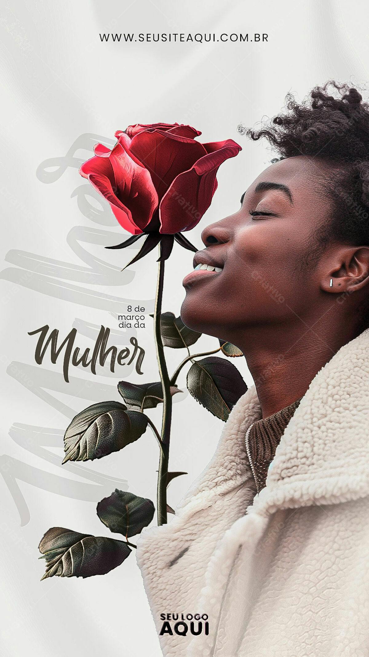 Flyer Dia Internacional da Mulher PSD Editável