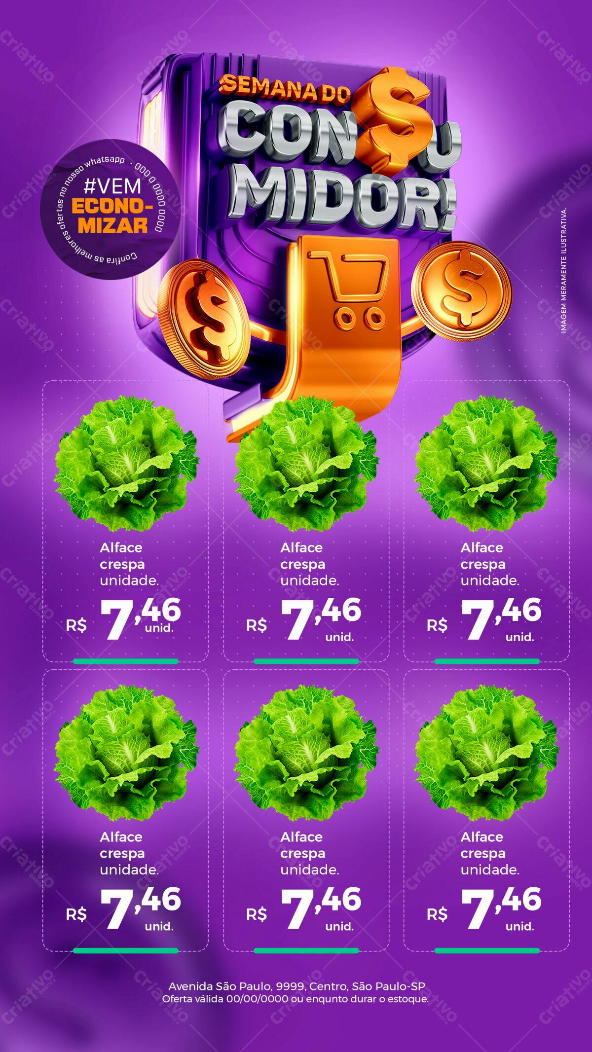 Flyer Semana do Consumidor PSD Editável