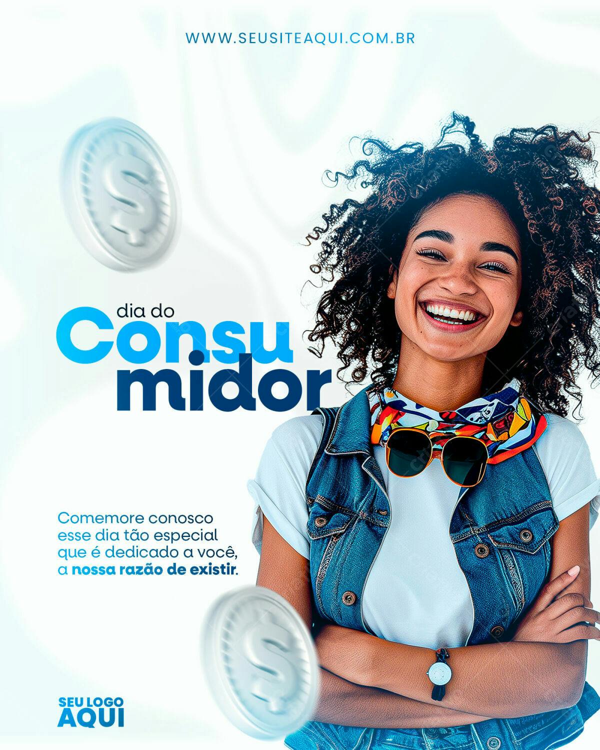 Flyer Dia do Consumidor PSD Editável