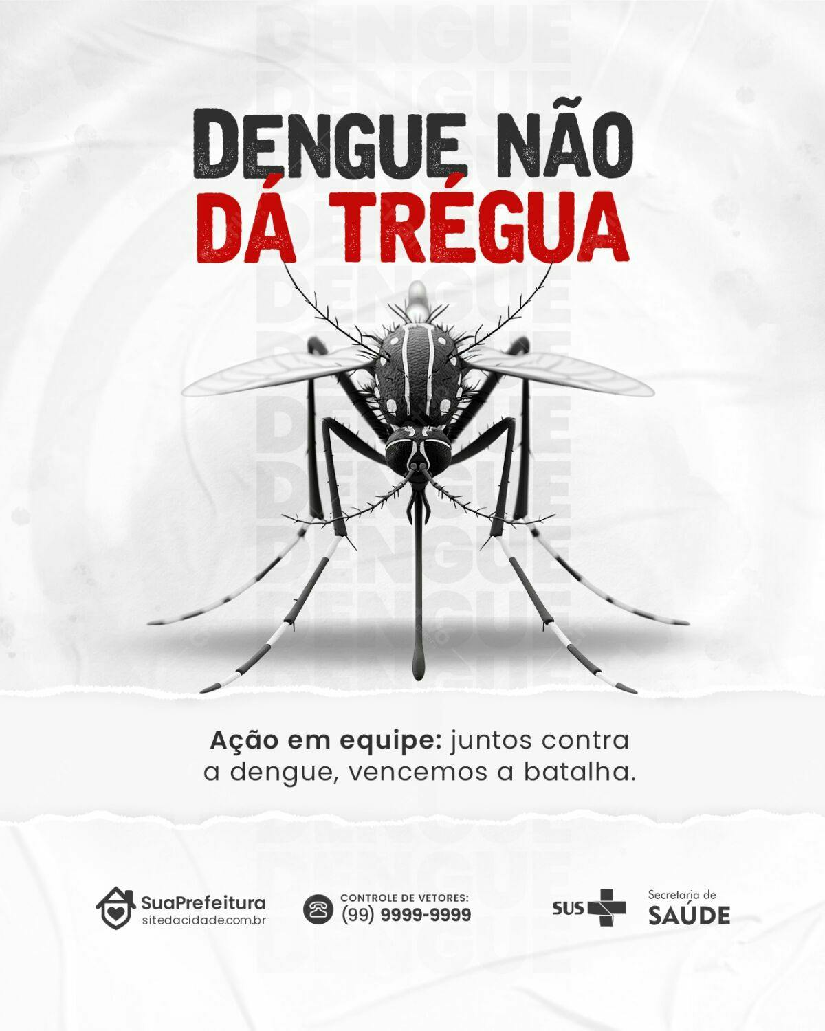 Post para Campanha Contra Dengue PSD Editável