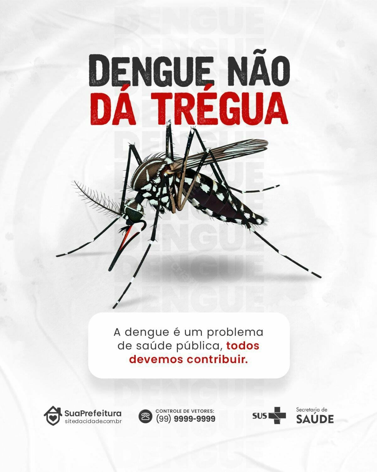 Post para Campanha Dengue PSD Editável