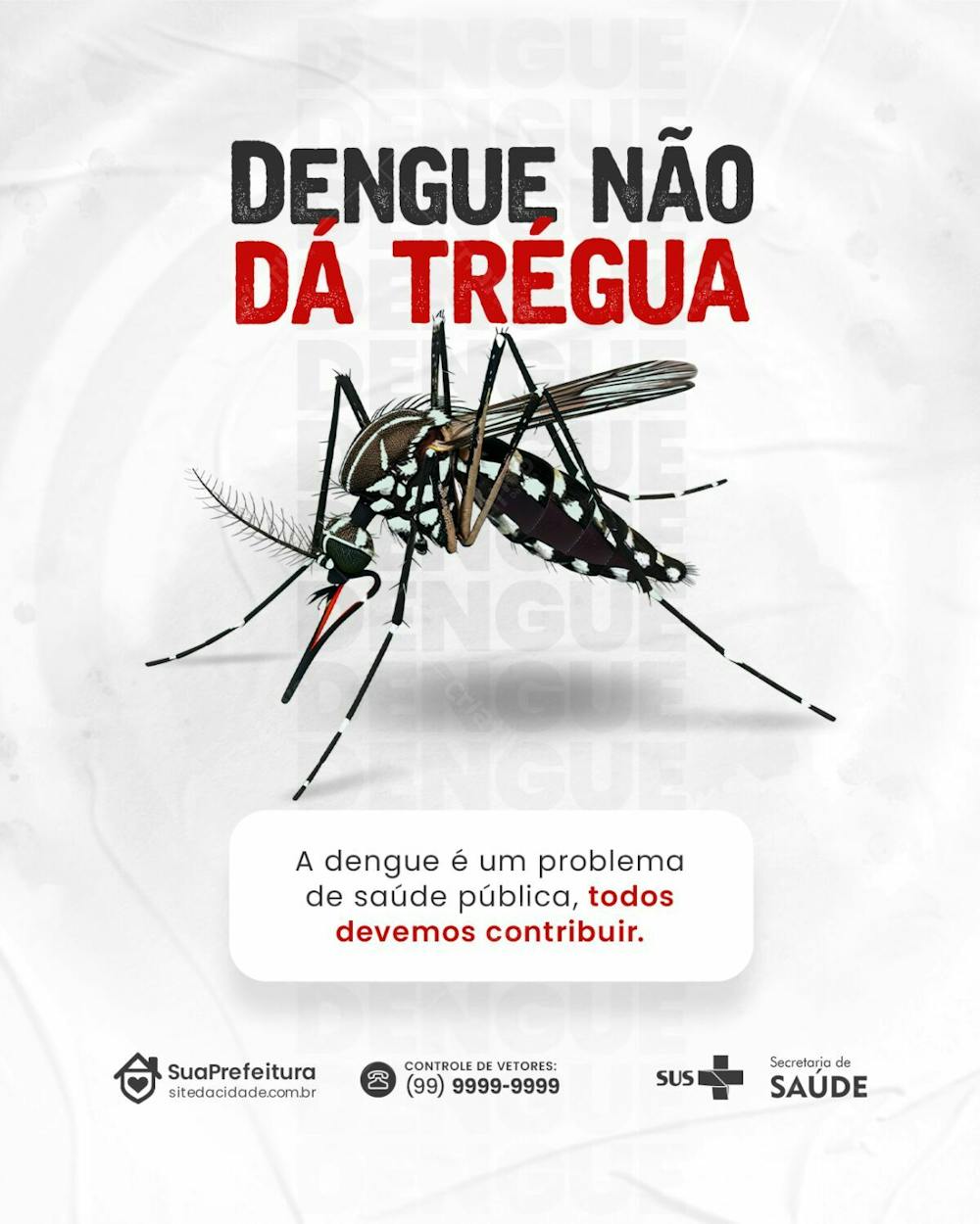 Conscientização contra a Dengue SOCIAL MEDIA