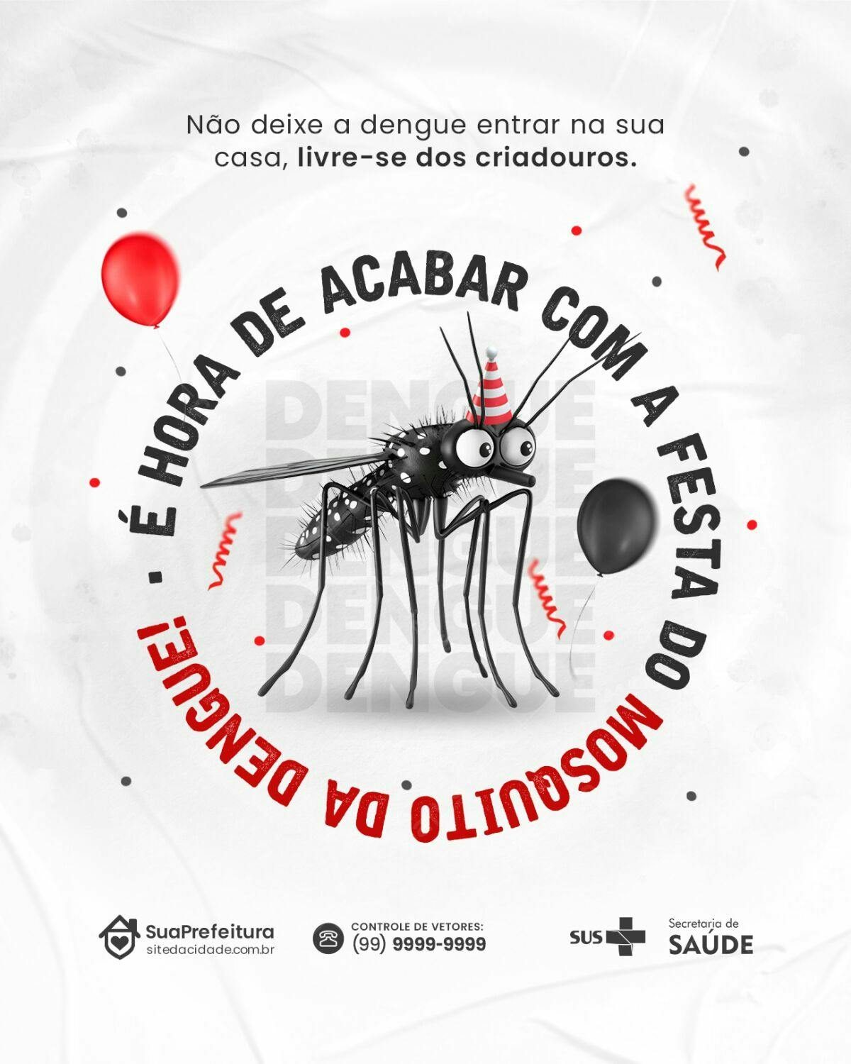 Flyer Combate à Dengue PSD Editável