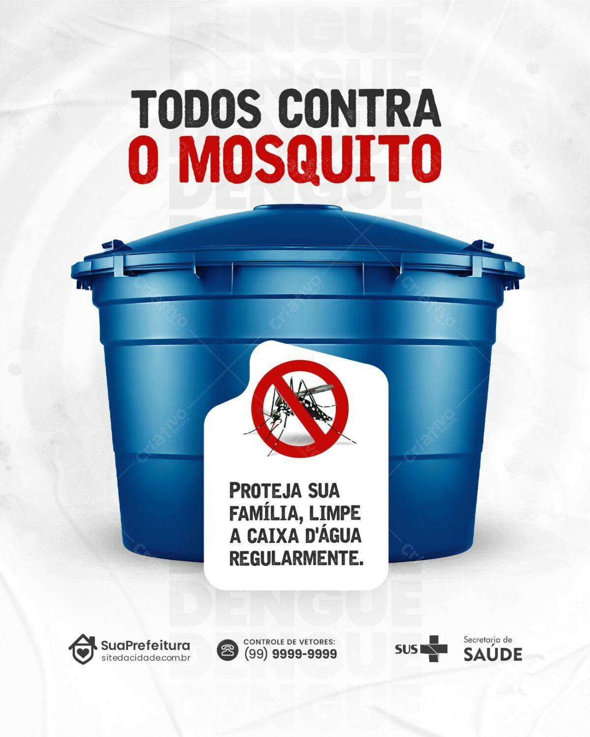 Flyer Combate ao Mosquito PSD Editável