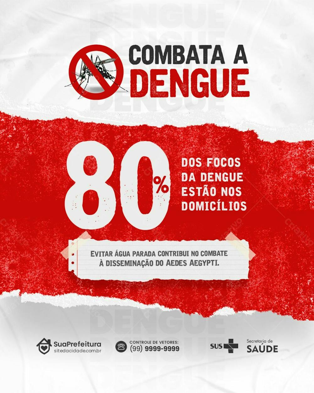 Conscientização contra a Dengue SOCIAL MEDIA