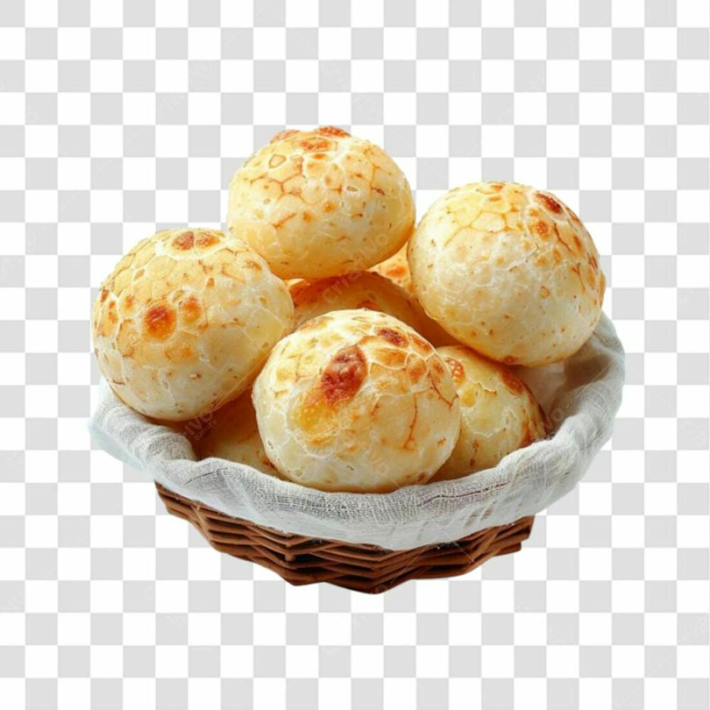 Pão De Queijo Na Cesta Png Transparente