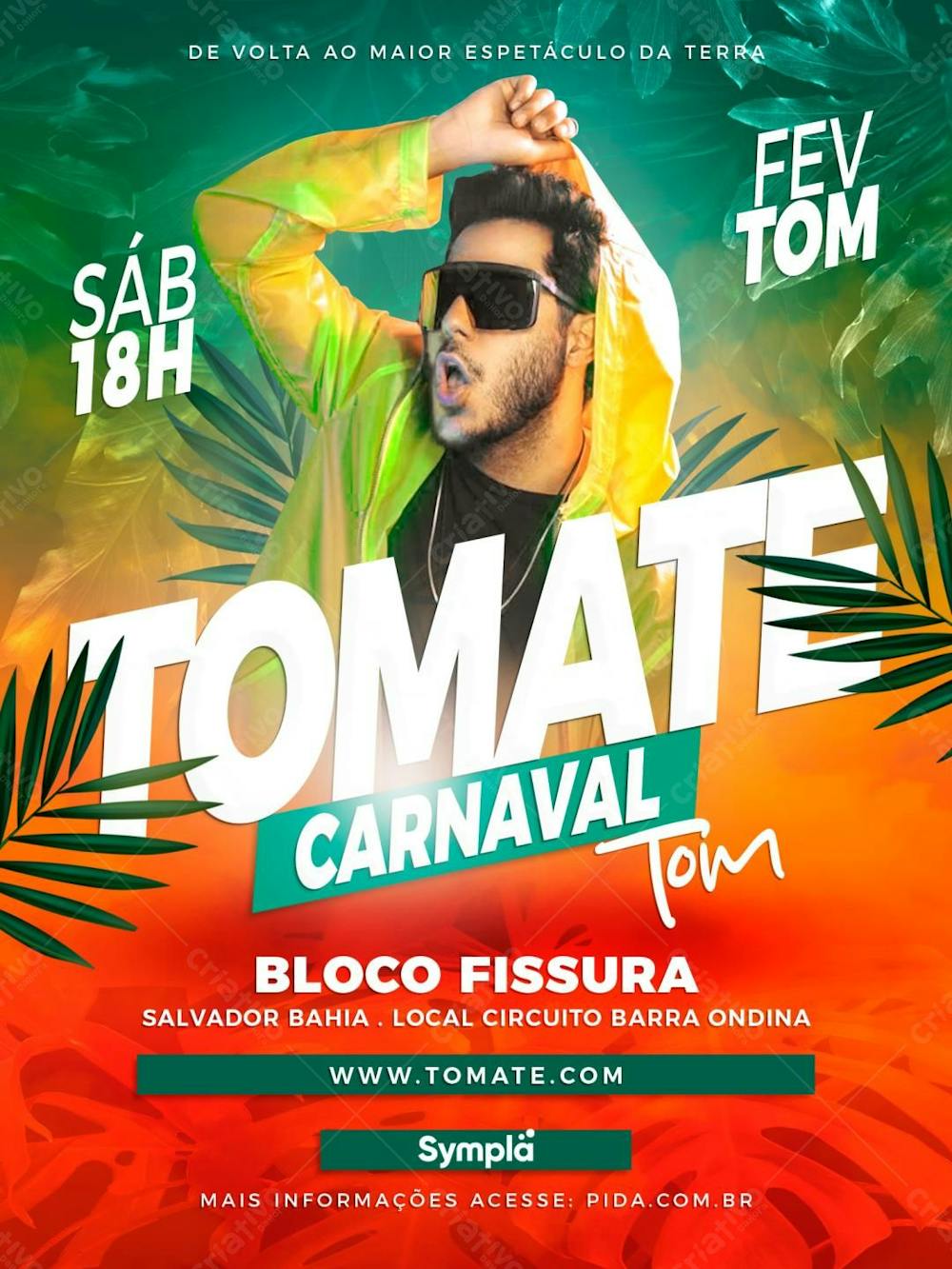 Social Media Flyer Para Carnaval