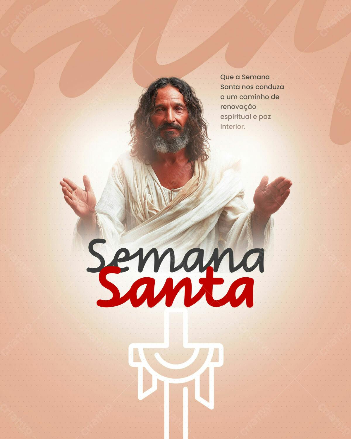 Flyer Semana Santa PSD Editável