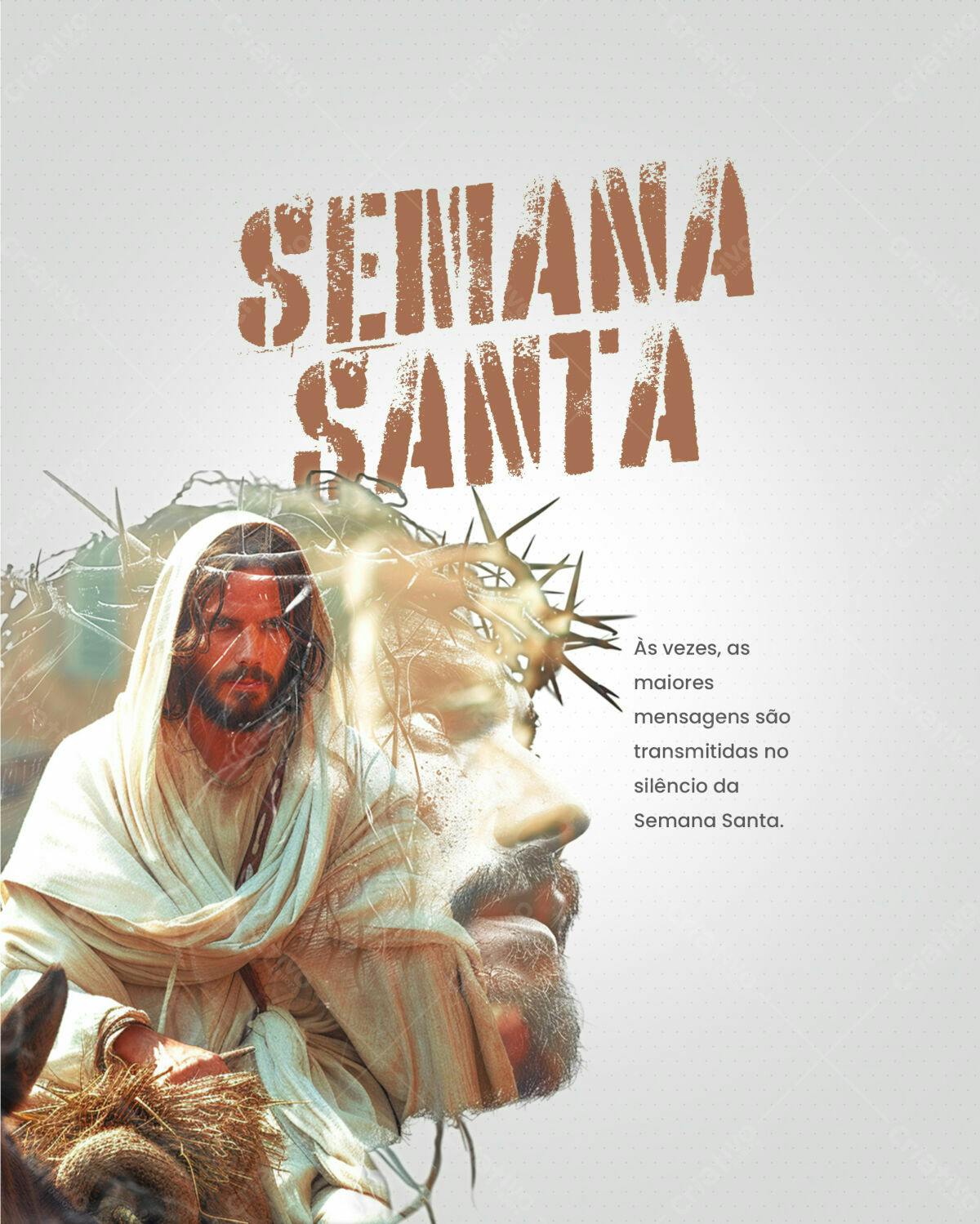 Poster Semana Santa PSD Editável