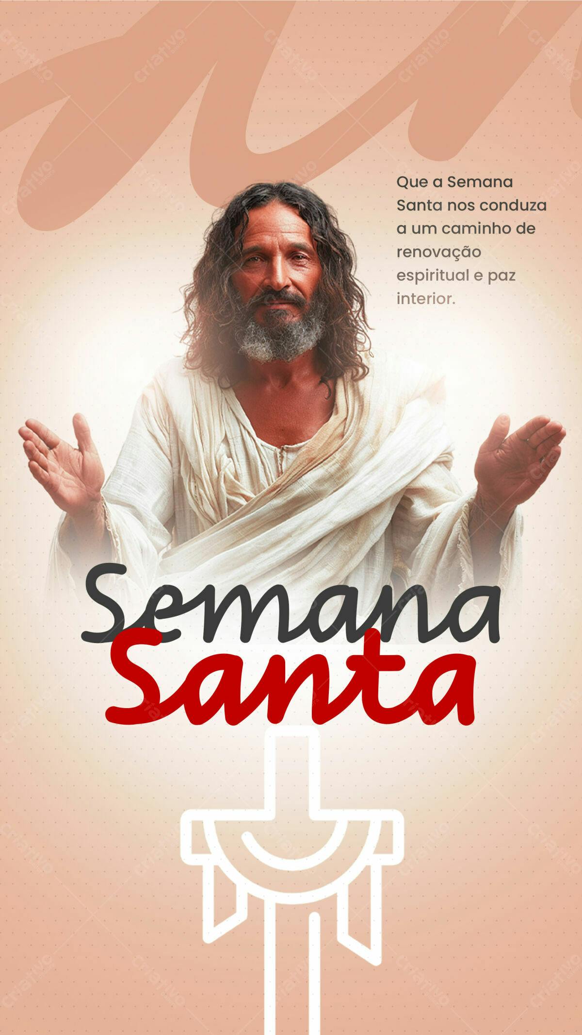Flyer Semana Santa PSD Editável