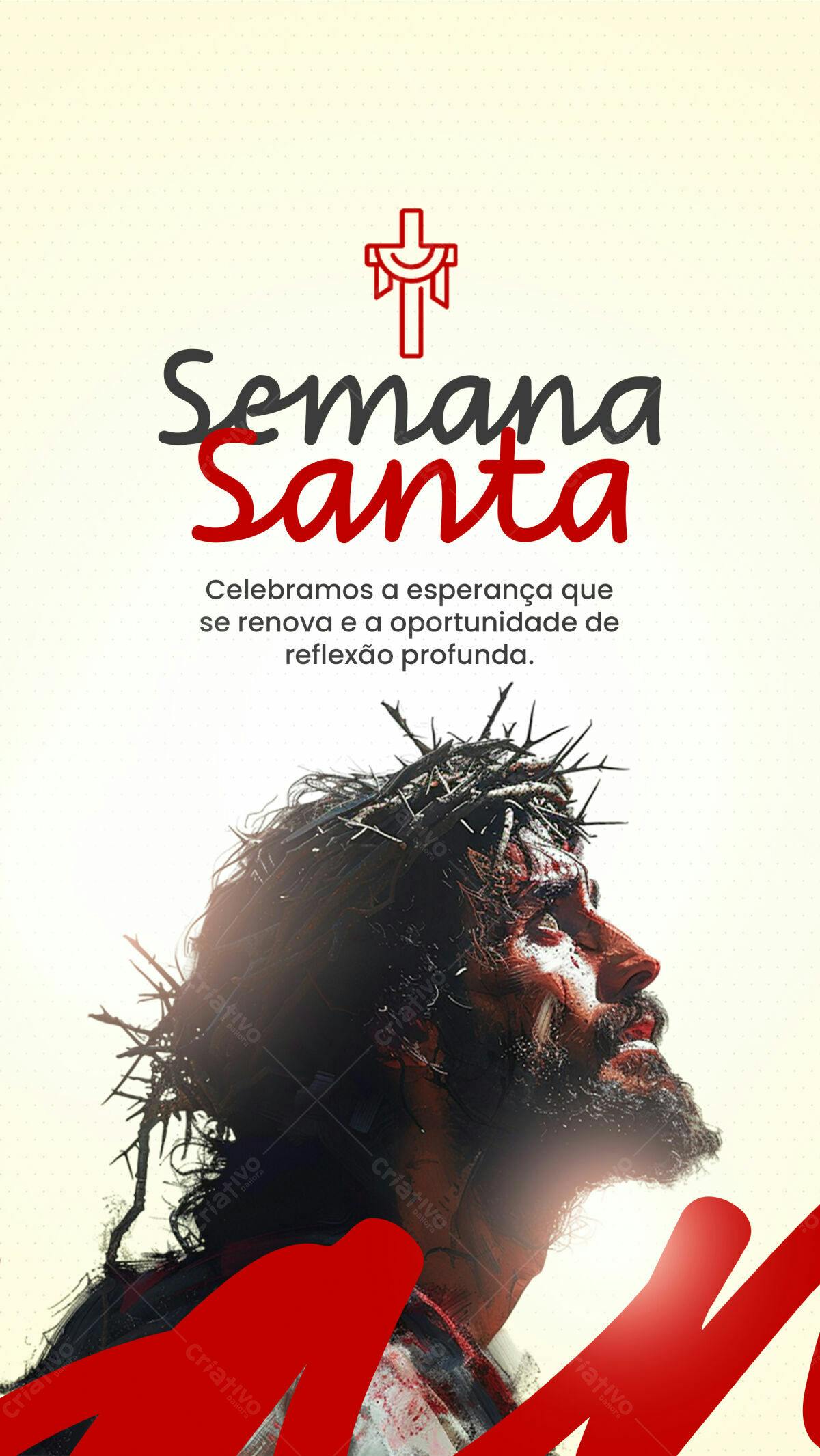 Flyer Semana Santa PSD Editável