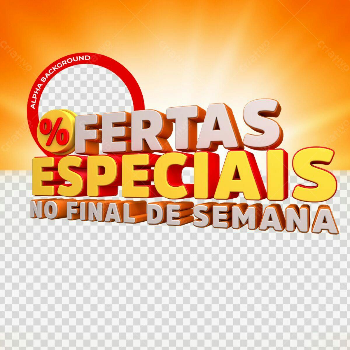 Banner Ofertas Especiais Final de Semana PSD Editável