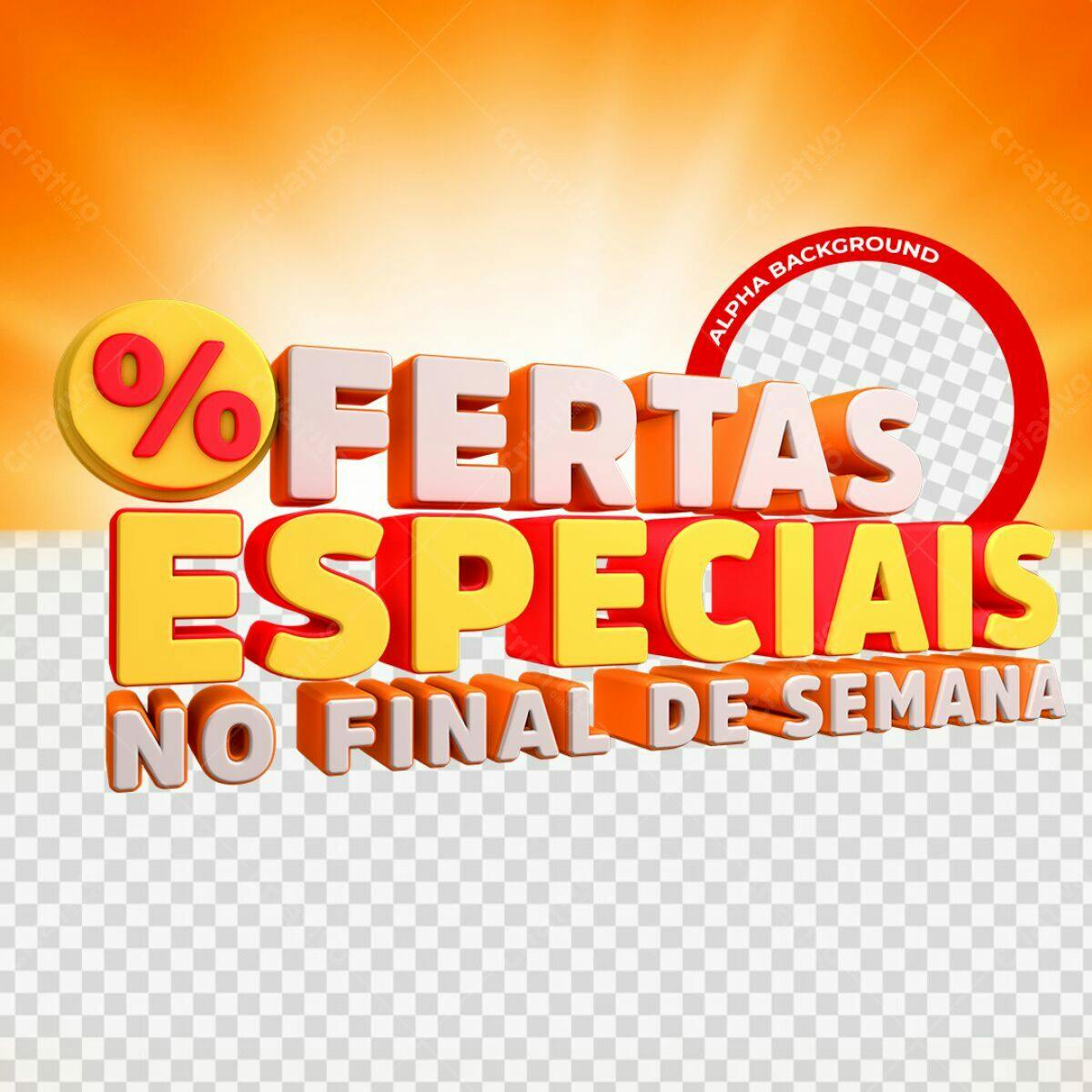 Banner Ofertas Especiais Final de Semana PSD Editável