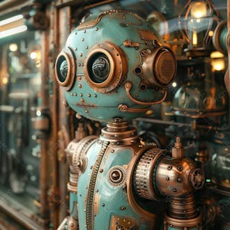 Robo antigo | engenharia | imagem background