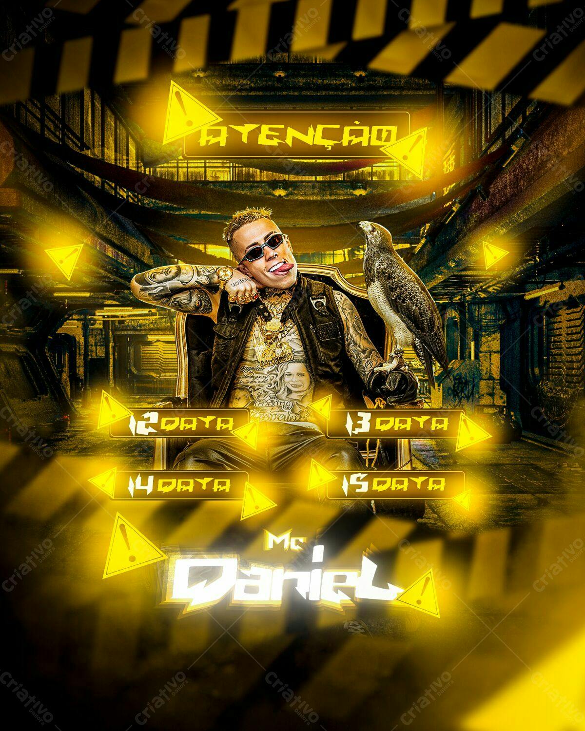 Flyer para Show MC Daniel PSD Editável