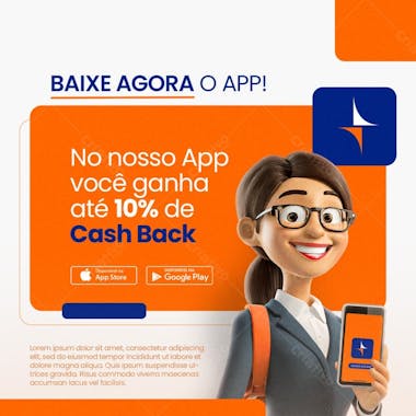 Cash back baixe agora o app