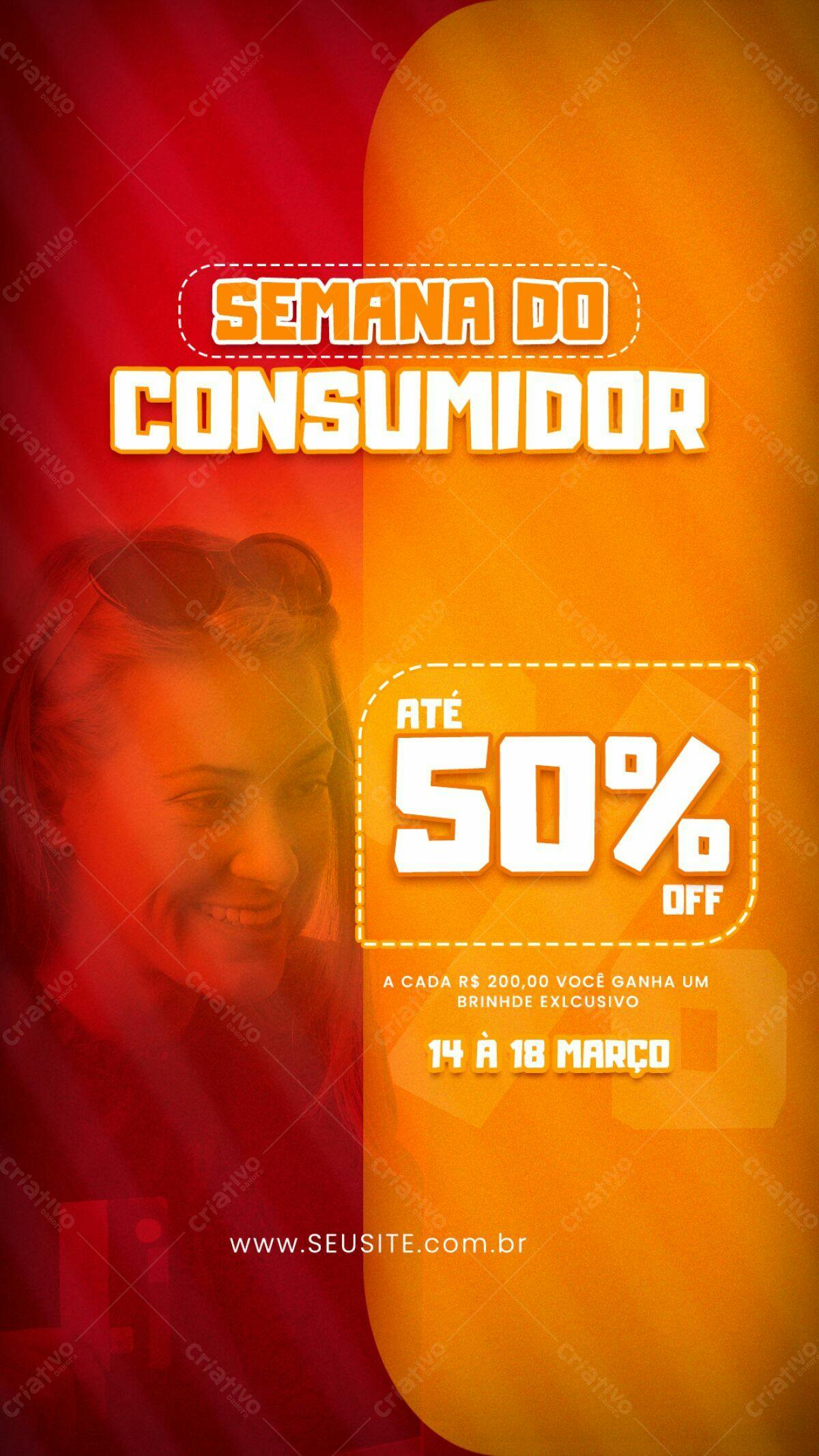 Flyer Semana do Consumidor PSD Editável