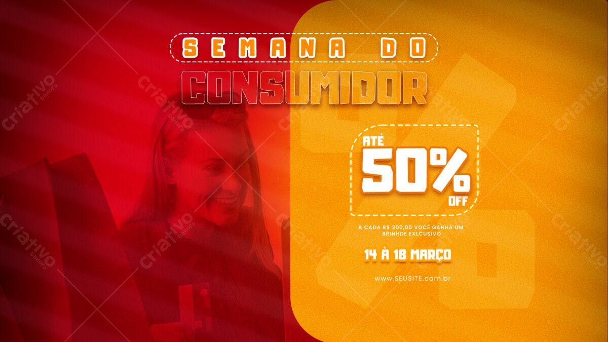 Flyer Semana do Consumidor PSD Editável