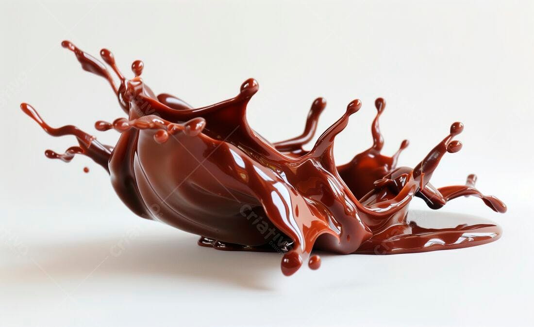 Salpicos de chocolate cremoso