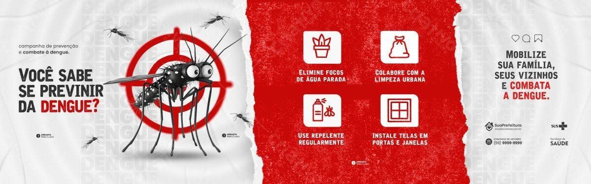PSD para Campanha de Combate à Dengue Editável