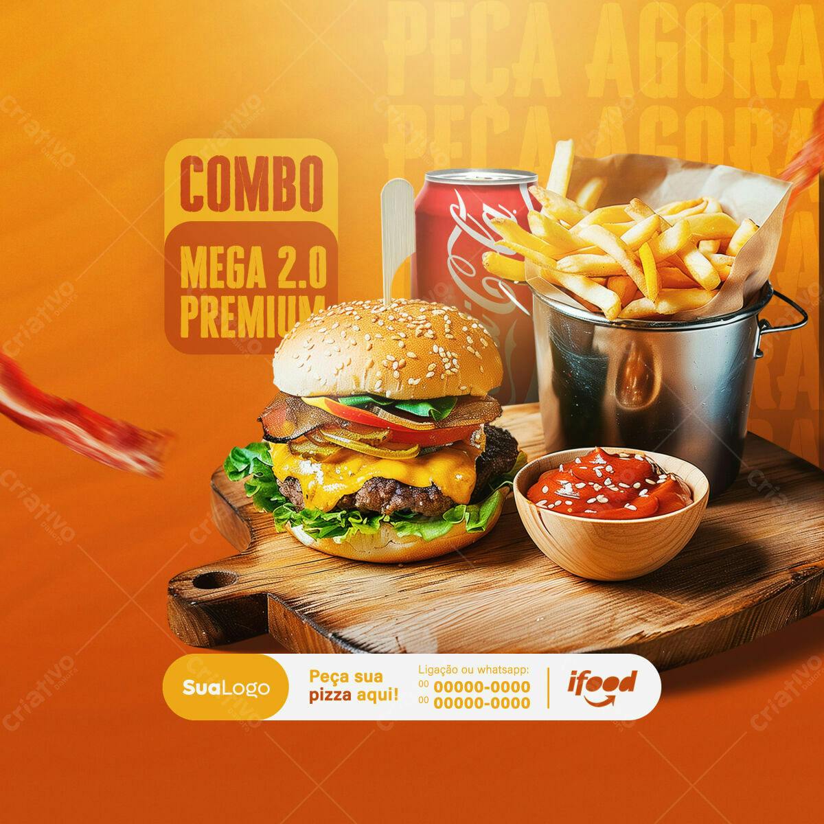 Flyer Combo Mega 2.0 Premium PSD Editável