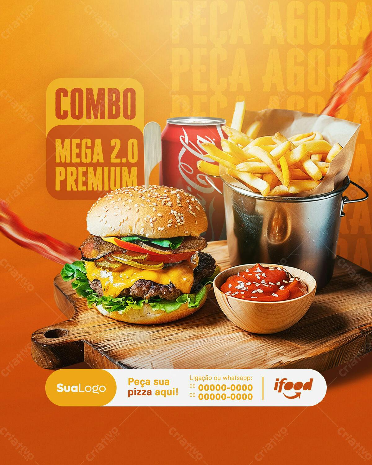 Flyer Combo Mega 2.0 Premium PSD Editável