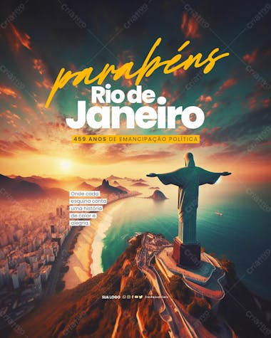 Social media aniversário rio de janeiro cada esquina conta uma história