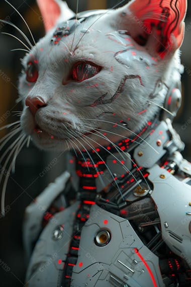 Gato robotico futurista