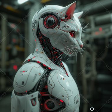 Gato robotico futurista