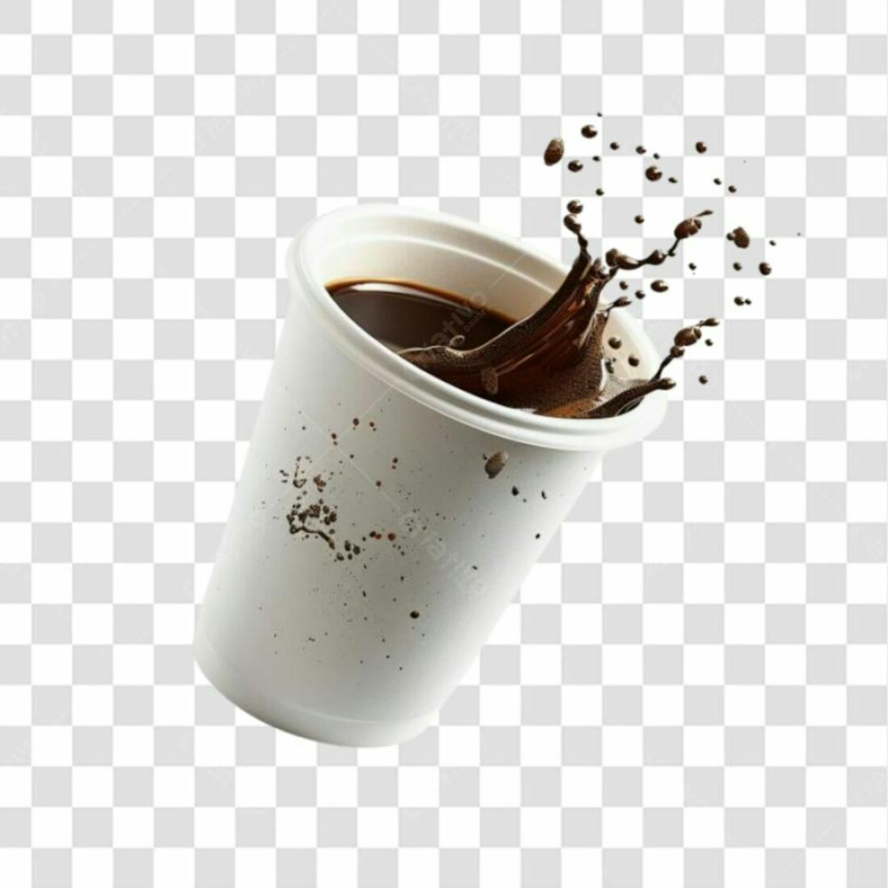 Copo De Café Derramando Png Transparente