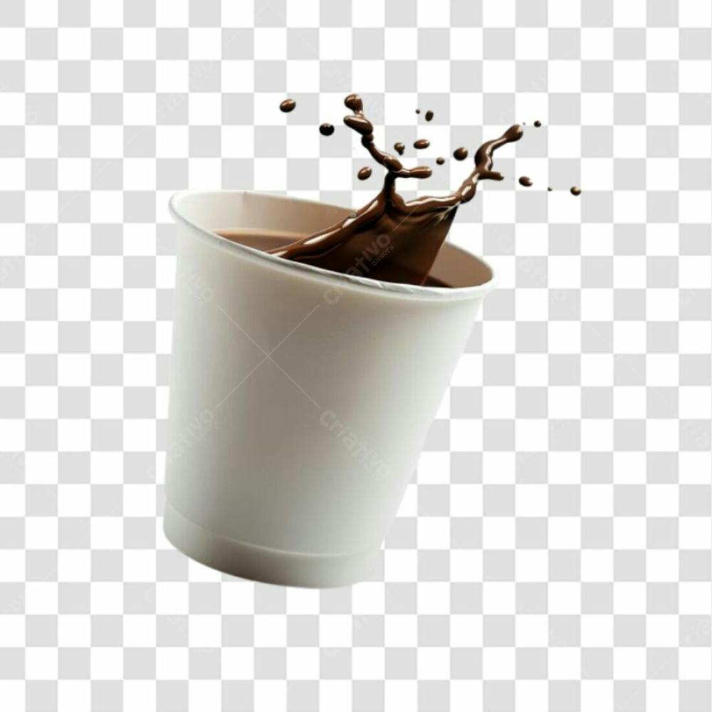 Copo De Café Derramando Png Transparente