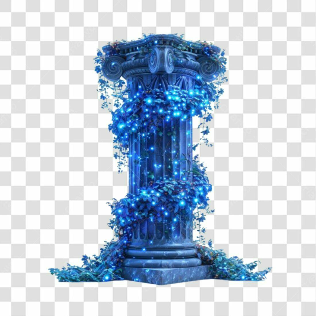 Coluna Enfeite Natal PNG com fundo transparente