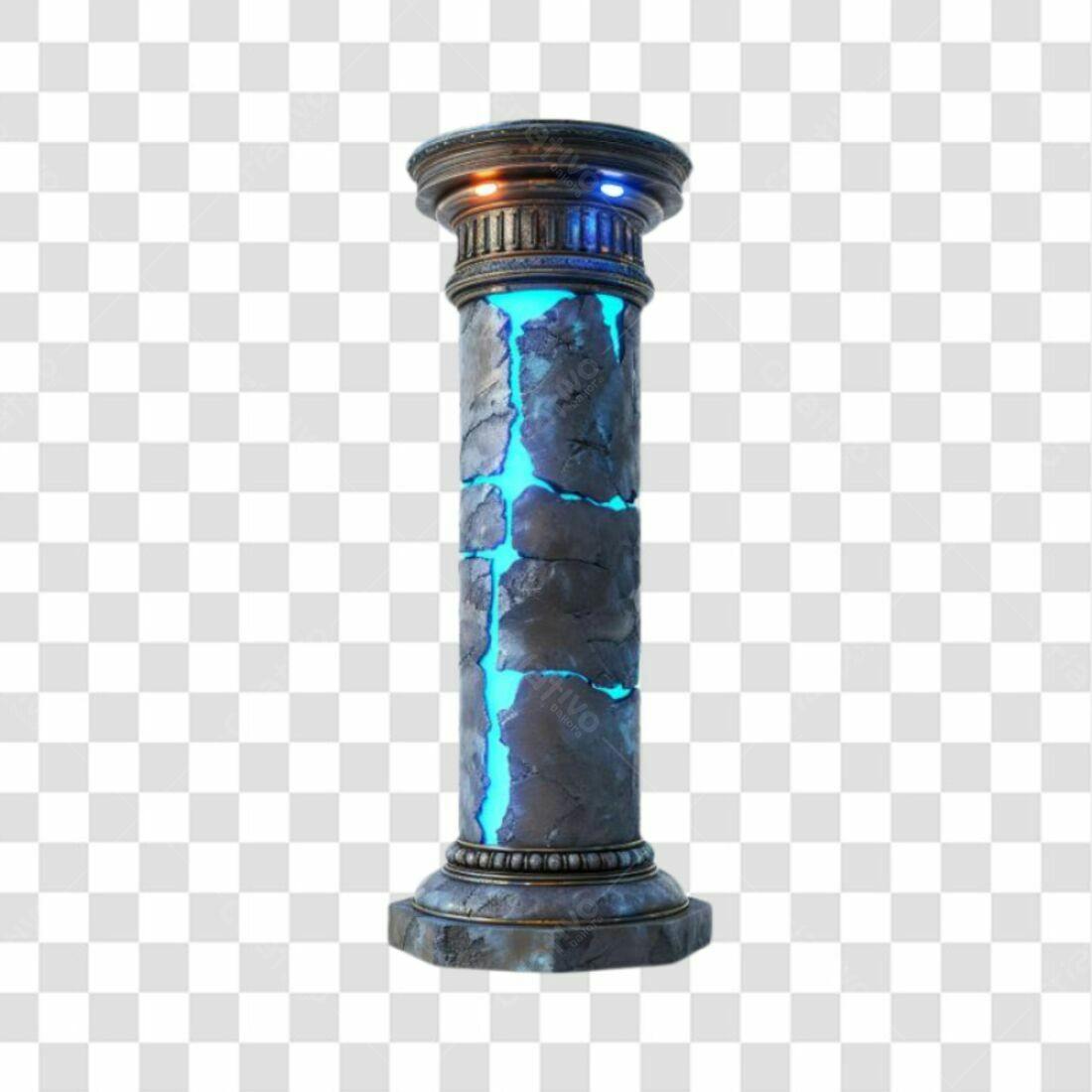 Coluna de pedra PNG com fundo transparente