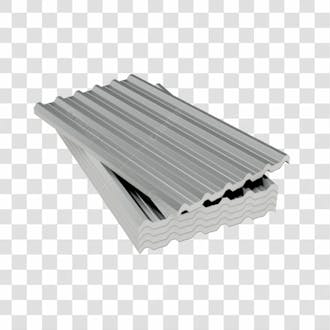 Telha de telhado de painel sanduíche termoacústico galvanizado 3d com fundo transparente