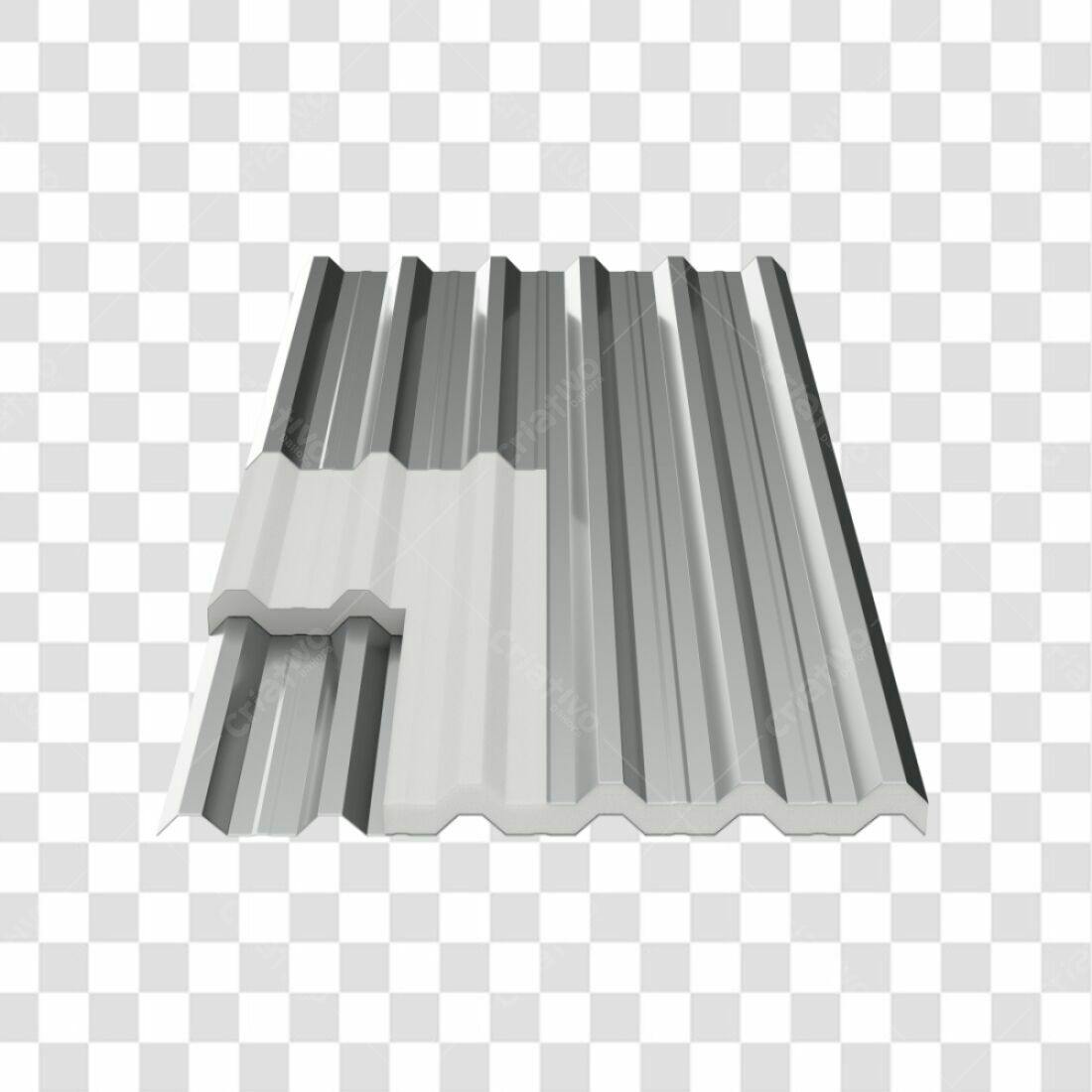 Amostra de Telha Ondulada PNG com fundo transparente