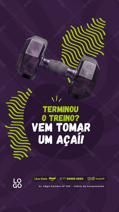 Social Media -  Açaí - Açaiteria  