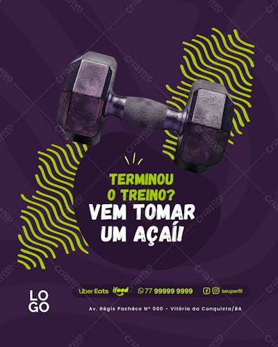 Social Media -  Açaí - Açaiteria  