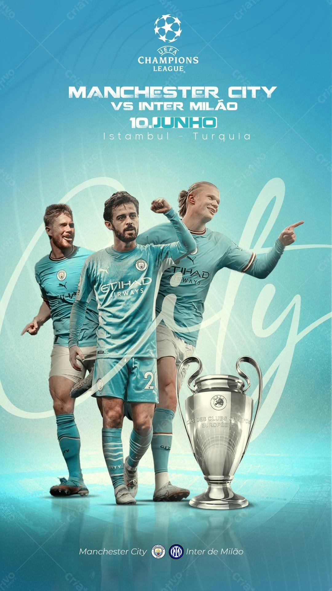 Flyer Final da Champions League PSD Editável