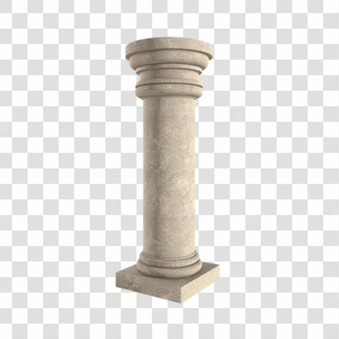 Coluna de Mármore PNG com fundo transparente